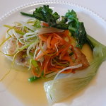 レストラン シェ・オカ - 鯛と野菜のポアレ　レモンソース