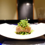 野嵯和 - 松阪牛のステーキ　なた豆を添えて