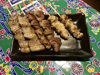 Kitano Izakaya Fuuun Ji - 豚串、鶏串、ハツです。