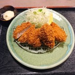 Katsugin - 2017年9月　かきフライ&ひれかつ定食　1825円