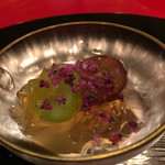 にくの匠 三芳 - 二種のぶどう 土佐酢ジュレがけ