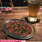 肉バルで肉寿司ジョッキー - 馬肉のカルパッチョ♪