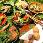 山ごぼう - 籠盛りの前菜