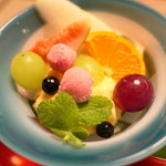 山ごぼう - マンゴーとラズベリーのアイス