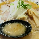 肉そばけいすけ - 肉そば味噌《スープ》【Oct.2017】