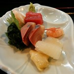 Nihei Sushi - 「お刺身セット」のお刺身