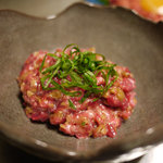 牛山精肉店 - 馬とろと納豆で桜納豆