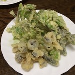 かじか亭 - 山菜天ぷら