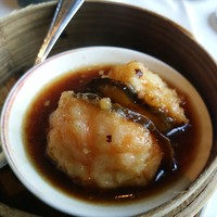 龍天門 - 茄子の海老すり身はさみ