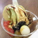 キハチソフトクリーム - 愛知西尾産・抹茶白玉パフェ￥５００