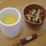 茶洒 金田中 - 冷製もろこしすり流し・初夏の沢煮(¥2.8千円コース)
