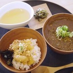 茶洒 金田中 - 鯛茶漬け×女将さんのカレー饂飩(¥2.8千円コース)