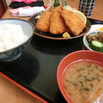 お食事処おだか - アジフライ定食