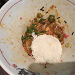 三麺流 武者麺 - まぜそば＋仕上げ飯