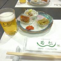 鰻 若松 - ビールと先付