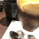 日本酒Dining 根岸 川木屋 - 自家製きな粉ぜんざい。