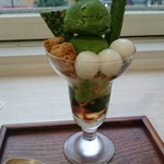 茶の環 - cha-fe抹茶のまっちゃパフェ。