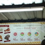 Jub Jub Khao man kai - 何種盛りかで料金が変わるシステム