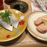 回転寿司がんこ - 〆鯖と炙りサーモン