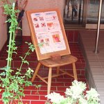 Kaimon Sanroku Kouryouen - 入口横に、メニューが置かれていました。
