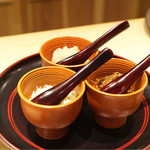 富小路 やま岸 - ジャコ、明太子、なめ茸