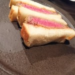 SATOブリアン - 名物ブリカツサンド(パンは無添加で関西から2日に1度届くそうです)