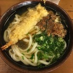 てうち庵 - 肉えび天うどん390円（臨時）