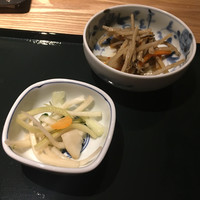 銀座　神籬 - 小鉢とお新香