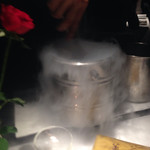 リストランテ･ヒロ  - イチジクの瞬間ソルベ作成中