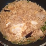 信州マタギ亭 - 〆の雑炊。米と白菜や椎茸をさらに追加してくれます♪