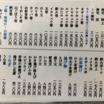 鮨芳 - (メニュー)おしながき②