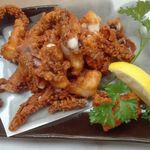 長門温泉やすらぎの湯 - イカゲソ揚げ４５０円