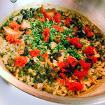 アンティカ・オステリア・ダル・ポンピエーレ - アワビと浜名湖産青ノリのリゾピラフ