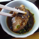 寿司吉 - おろしポン酢で頂きます