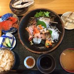 食堂 松月 - 刺身定食1850円です。