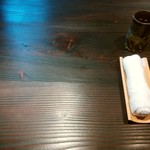 一燈 - 冷たいお茶＆おしぼり