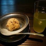 一燈 - 「越味御膳」の　煎茶＆ほうじ茶アイス