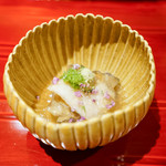 銀座 しのはら - オアマールブルーあわびとスッポンジュレとウニ