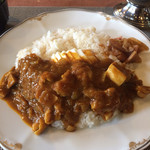 ピース軒 - ピースカレー(1350円)+ゆで卵(値段忘れ)