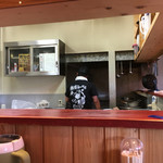 ゴリラ屋 - 狭く綺麗では無いが俺はむしろ好きだ。店主と女性店員2人。レビューで店主キビシイとあるが全くそんな事は無くウエルカムだった。連れより早く食べ終わったので出ようとすると『中で待って良いと』優しく声がけ。