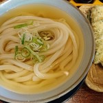 本格手打 いわしや - ひやかけ 430円 なす天＋ちくてん