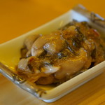 杉ケ瀬ヤナ - 白子と卵の松前風