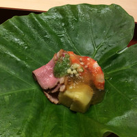 木山 - 叩きオクラのジュレが酸味サッパリ❣️