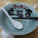 家系ラーメン 近藤家 - どんぶり(並だと名前は入っていない)