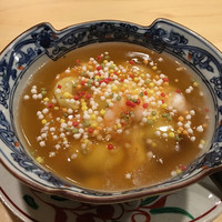 旬菜 おぐら家 - 丹波栗と海老真丈ふあふあ蒸し