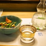 英ちゃん冨久鮓 - 赤貝分葱ぬた ＆ お酒