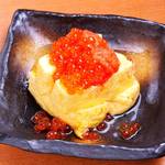 Mentaikoboiled salmon roe “Dashi-wrapped egg”