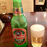廣東飯店 - 青島麦酒が、ピリピリと爽やかな刺激 \600