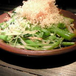 Kyou Chanaba - 空芯菜と水菜のポン酢仕立て
