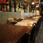 燦醸小町 - カウンター席(2017年10月)